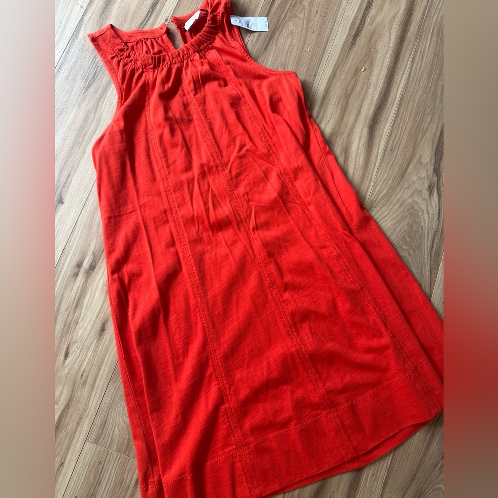 LOFT Red Sleeveless Dress